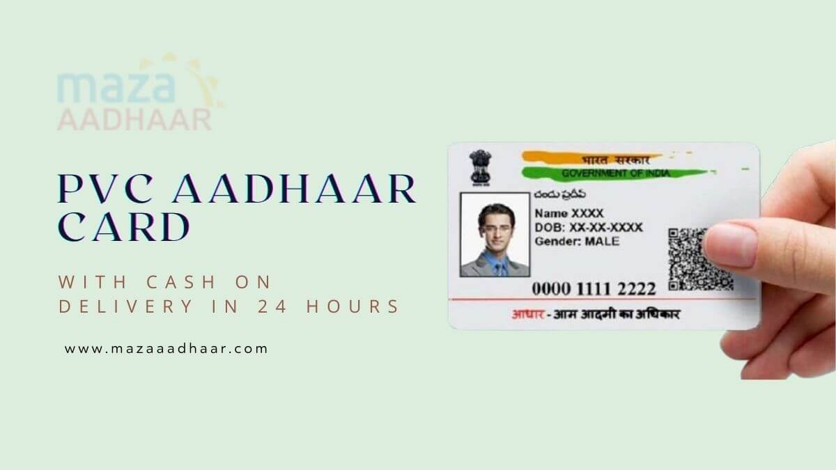 How to Get PVC Aadhaar Card With Cash On Delivery in 24 Hours