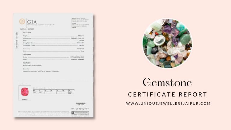 Gemstone Certificate Report