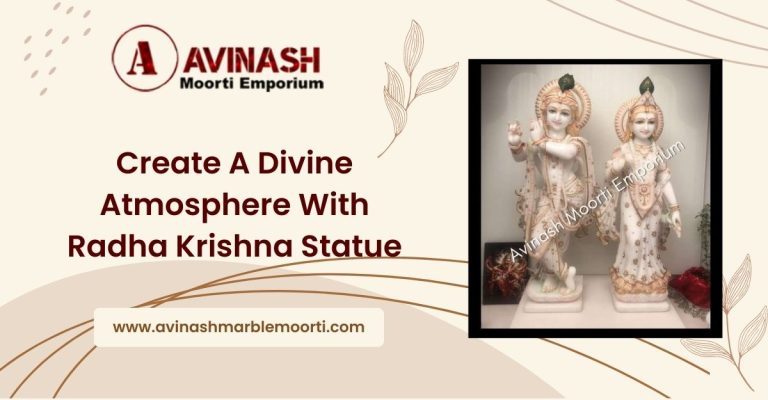 Create A Divine Atmosphere With Radha Krishna Statue