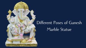 Different Poses of Ganesh Marble Statue