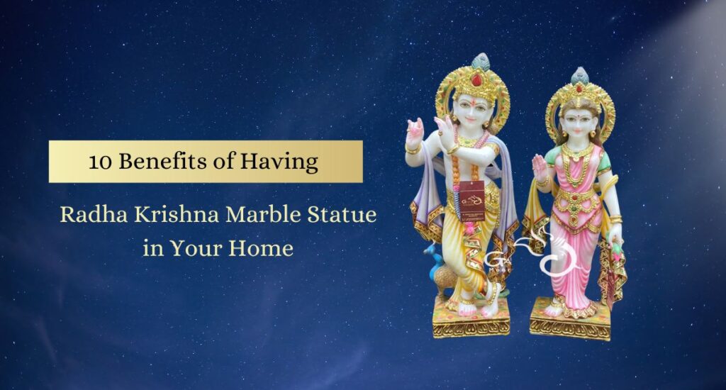 Radha Krishna Marble Statue in Your Home