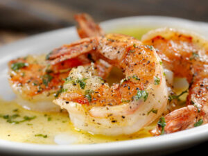 Garlic butter shrimp